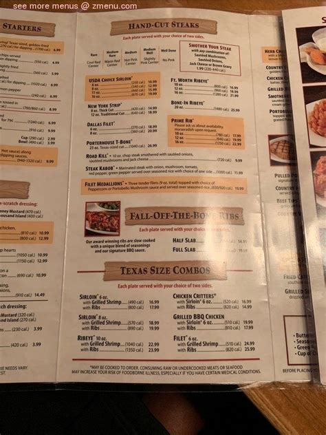 to 8 p. . Texas roadhouse fairborn menu